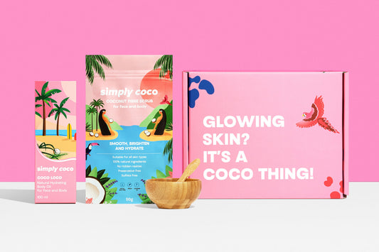 Coconut Glow Kit: Face and Body Oil & Exfoliating Scrub